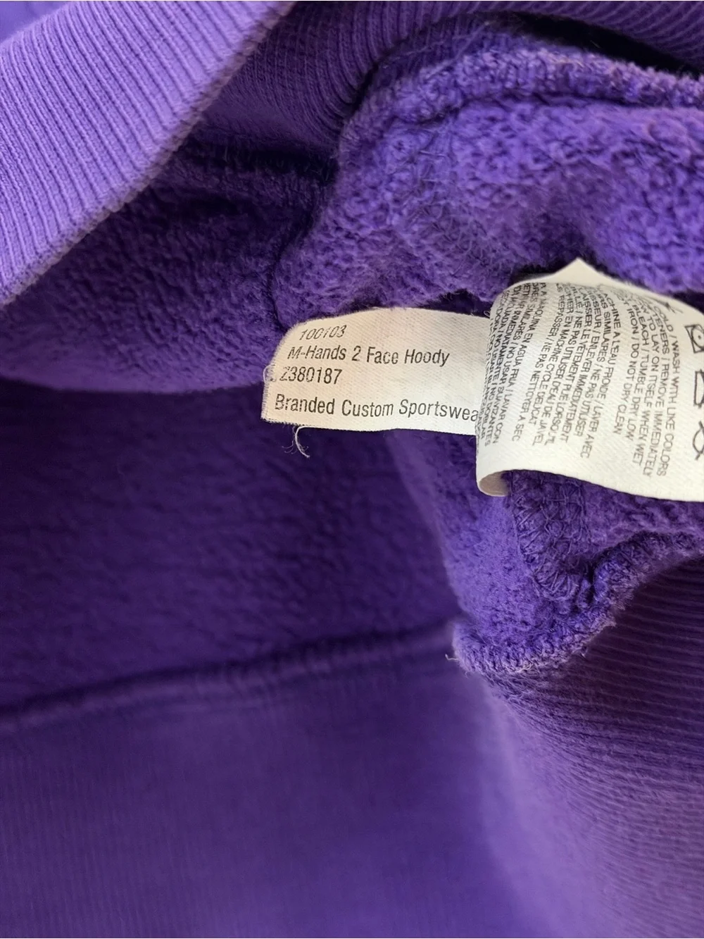 Early 2010s Nike JMU Dukes Fleece Hoodie Purple NCAA James Madison University